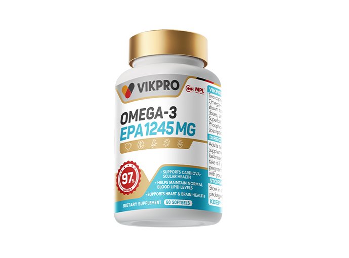 VIKPRO 97% OMEGA-3 EPA 1245 MG